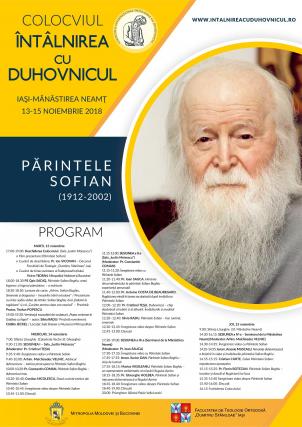 Colocviul Internaţional „Întâlnirea cu Duhovnicul”: Părintele Sofian Boghiu va fi evocat la Iași și la Mănăstirea Neamț