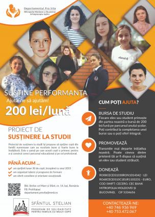 Pro Vita Iași: Susține la studii copii din familii numeroase