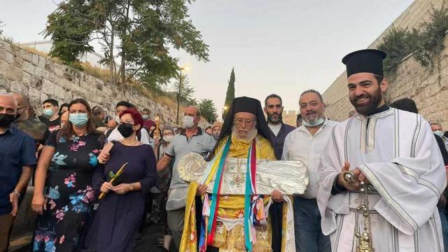 Ierusalim: Icoana Adormirii Maicii Domnului a fost purtată în procesiune la mormântul ei din Grădina Ghetsimani