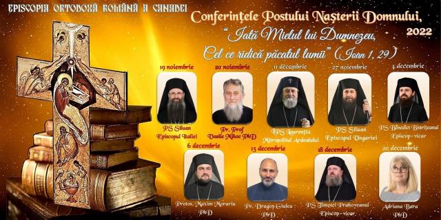 Centrul de formare cultural – teologică și catehetică „Sf. Maxim Mărturisitorul” vă invită la Conferințele Postului Nașterii Domnului 2022