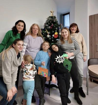 Refugiații ucraineni se bucură de sărbătorile de iarnă în cadrul activităților derulate de Fundația Providența