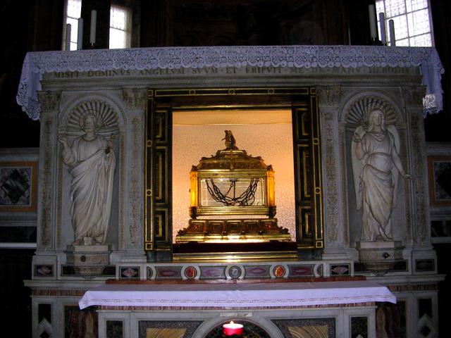 Cinstitul lanț al Sfântului Apostol Petru, Basilica San Pietro in Vincoli, Roma