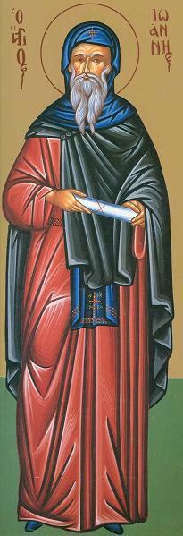 Sfântul Cuvios Ioan, ucenicul Sfântului Grigorie Decapolitul